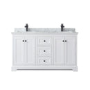 Avery 60" Free Standing Double Basin Vanity Set with Cabinet and Marble Vanity Top - image 6