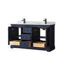 Avery 60" Free Standing Double Basin Vanity Set with Cabinet and Marble Vanity Top - image 18