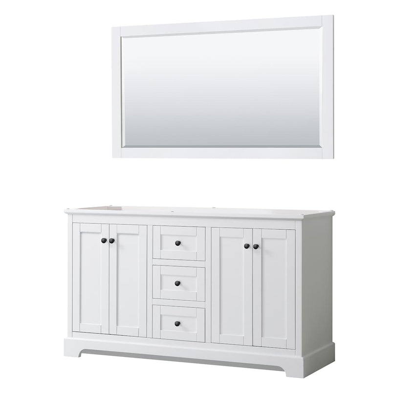 Avery 60" Double Free Standing Vanity Cabinet - Less Vanity Top - image 1