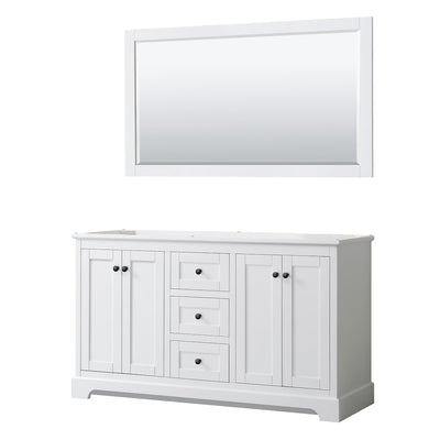 Avery 60" Double Free Standing Vanity Cabinet - Less Vanity Top - image 1