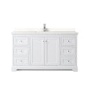Avery 60" Free Standing Single Basin Vanity Set with Cabinet and Quartz Vanity Top - image 9