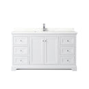 Avery 60" Free Standing Single Basin Vanity Set with Cabinet and Quartz Vanity Top - image 10