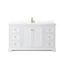 Avery 60" Free Standing Single Basin Vanity Set with Cabinet and Quartz Vanity Top - image 12