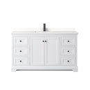 Avery 60" Free Standing Single Basin Vanity Set with Cabinet and Quartz Vanity Top - image 13