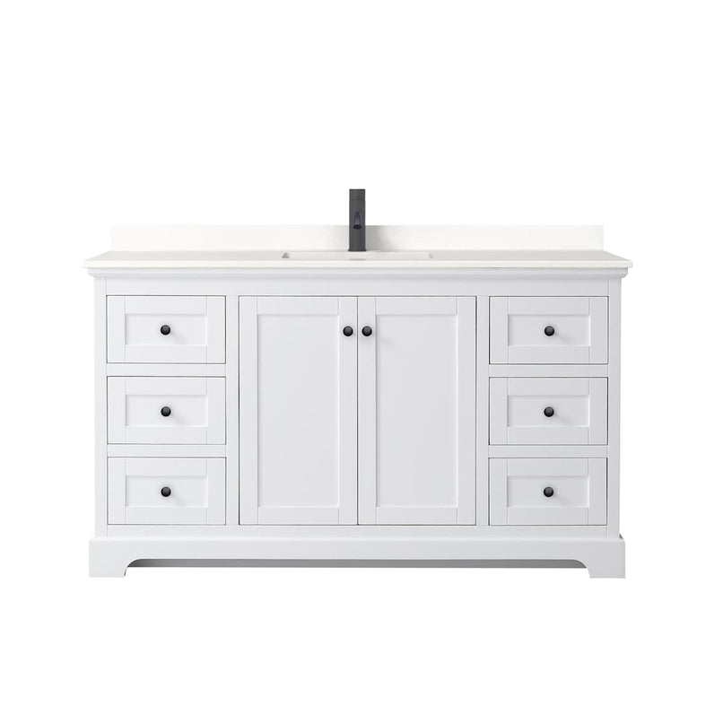 Avery 60" Free Standing Single Basin Vanity Set with Cabinet and Quartz Vanity Top - image 13