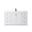 Avery 60" Free Standing Single Basin Vanity Set with Cabinet and Quartz Vanity Top - image 14