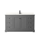 Avery 60" Free Standing Single Basin Vanity Set with Cabinet and Quartz Vanity Top - image 17
