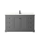 Avery 60" Free Standing Single Basin Vanity Set with Cabinet and Quartz Vanity Top - image 18
