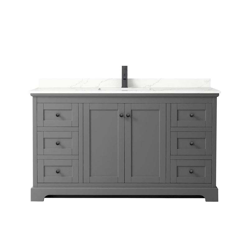 Avery 60" Free Standing Single Basin Vanity Set with Cabinet and Quartz Vanity Top - image 18