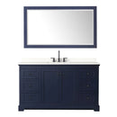 Avery 60" Free Standing Single Basin Vanity Set with Cabinet, Quartz Vanity Top, and Framed Mirror - image 8
