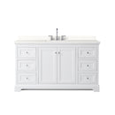Avery 60" Free Standing Single Basin Vanity Set with Cabinet and Quartz Vanity Top - image 7