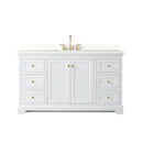 Avery 60" Free Standing Single Basin Vanity Set with Cabinet and Quartz Vanity Top - image 9