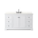 Avery 60" Free Standing Single Basin Vanity Set with Cabinet and Quartz Vanity Top - image 11