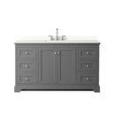 Avery 60" Free Standing Single Basin Vanity Set with Cabinet and Quartz Vanity Top - image 13
