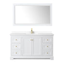 Avery 60" Free Standing Single Basin Vanity Set with Cabinet, Cultured Marble Vanity Top, and Framed Mirror - image 11