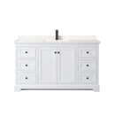 Avery 60" Free Standing Single Basin Vanity Set with Cabinet and Cultured Marble Vanity Top - image 12