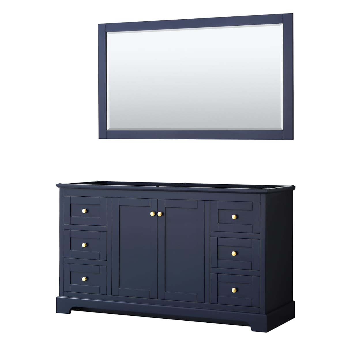 Avery 60" Single Free Standing Vanity Cabinet - Less Vanity Top - image 1