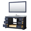 Avery 60" Free Standing Single Basin Vanity Set with Cabinet, Marble Vanity Top, and Framed Mirror - image 21