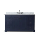 Avery 60" Free Standing Single Basin Vanity Set with Cabinet and Marble Vanity Top - image 4