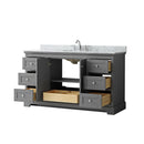 Avery 60" Free Standing Single Basin Vanity Set with Cabinet and Marble Vanity Top - image 13