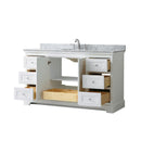 Avery 60" Free Standing Single Basin Vanity Set with Cabinet and Marble Vanity Top - image 15