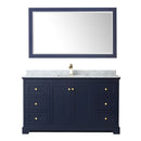 Avery 60" Free Standing Single Basin Vanity Set with Cabinet, Marble Vanity Top, and Framed Mirror - image 15