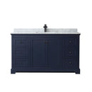 Avery 60" Free Standing Single Basin Vanity Set with Cabinet and Marble Vanity Top - image 4