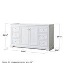 Avery 60" Single Free Standing Vanity Cabinet Only - Less Vanity Top - image 10