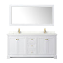 Avery 72" Free Standing Double Basin Vanity Set with Cabinet, Quartz Vanity Top, and Framed Mirror - image 19