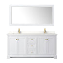 Avery 72" Free Standing Double Basin Vanity Set with Cabinet, Quartz Vanity Top, and Framed Mirror - image 20