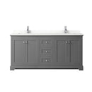 Avery 72" Free Standing Double Basin Vanity Set with Cabinet and Quartz Vanity Top - image 12