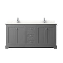 Avery 72" Free Standing Double Basin Vanity Set with Cabinet and Quartz Vanity Top - image 13