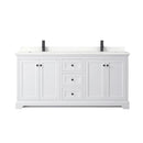 Avery 72" Free Standing Double Basin Vanity Set with Cabinet and Quartz Vanity Top - image 14