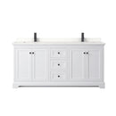 Avery 72" Free Standing Double Basin Vanity Set with Cabinet and Quartz Vanity Top - image 15