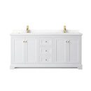 Avery 72" Free Standing Double Basin Vanity Set with Cabinet and Quartz Vanity Top - image 16