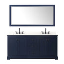 Avery 72" Free Standing Double Basin Vanity Set with Cabinet, Quartz Vanity Top, and Framed Mirror - image 8
