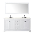 Avery 72" Free Standing Double Basin Vanity Set with Cabinet, Quartz Vanity Top, and Framed Mirror - image 18