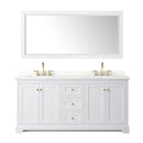 Avery 72" Free Standing Double Basin Vanity Set with Cabinet, Quartz Vanity Top, and Framed Mirror - image 19