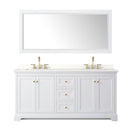 Avery 72" Free Standing Double Basin Vanity Set with Cabinet, Quartz Vanity Top, and Framed Mirror - image 20