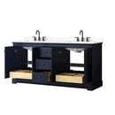 Avery 72" Free Standing Double Basin Vanity Set with Cabinet and Quartz Vanity Top - image 3