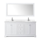 Avery 72" Free Standing Double Basin Vanity Set with Cabinet, Cultured Marble Vanity Top, and Framed Mirror - image 9