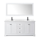 Avery 72" Free Standing Double Basin Vanity Set with Cabinet, Cultured Marble Vanity Top, and Framed Mirror - image 12