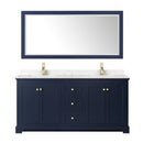Avery 72" Free Standing Double Basin Vanity Set with Cabinet, Cultured Marble Vanity Top, and Framed Mirror - image 21
