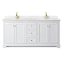 Avery 72" Free Standing Double Basin Vanity Set with Cabinet and Cultured Marble Vanity Top - image 2