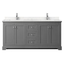 Avery 72" Free Standing Double Basin Vanity Set with Cabinet and Cultured Marble Vanity Top - image 13