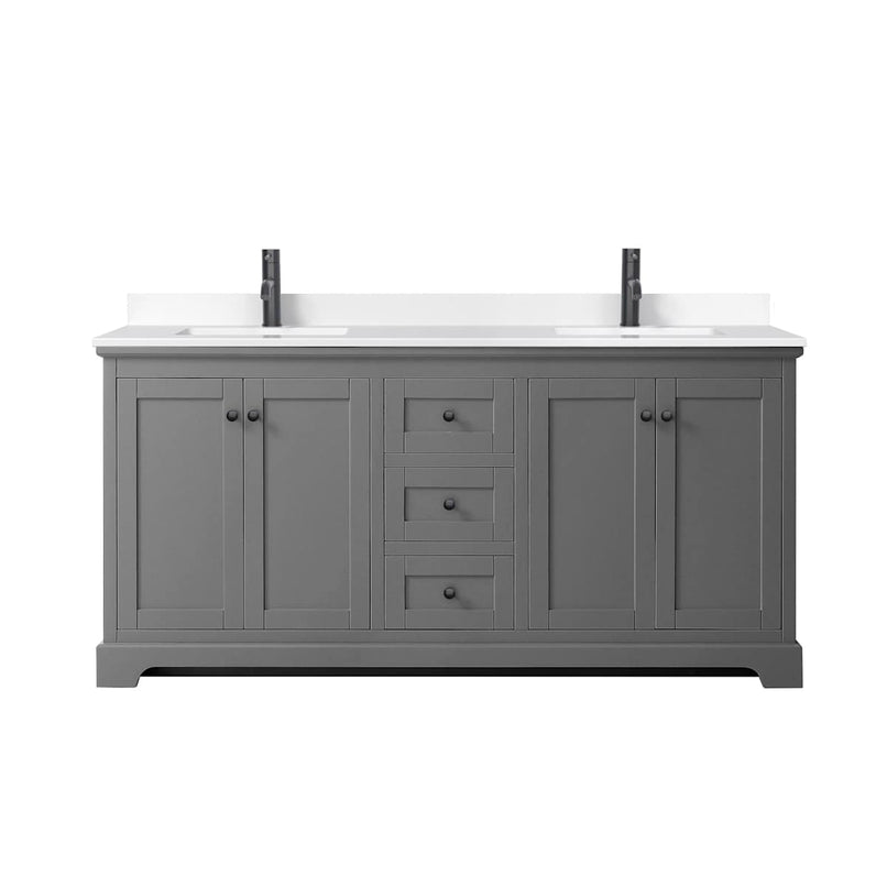 Avery 72" Free Standing Double Basin Vanity Set with Cabinet and Cultured Marble Vanity Top - image 14