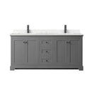 Avery 72" Free Standing Double Basin Vanity Set with Cabinet and Cultured Marble Vanity Top - image 15