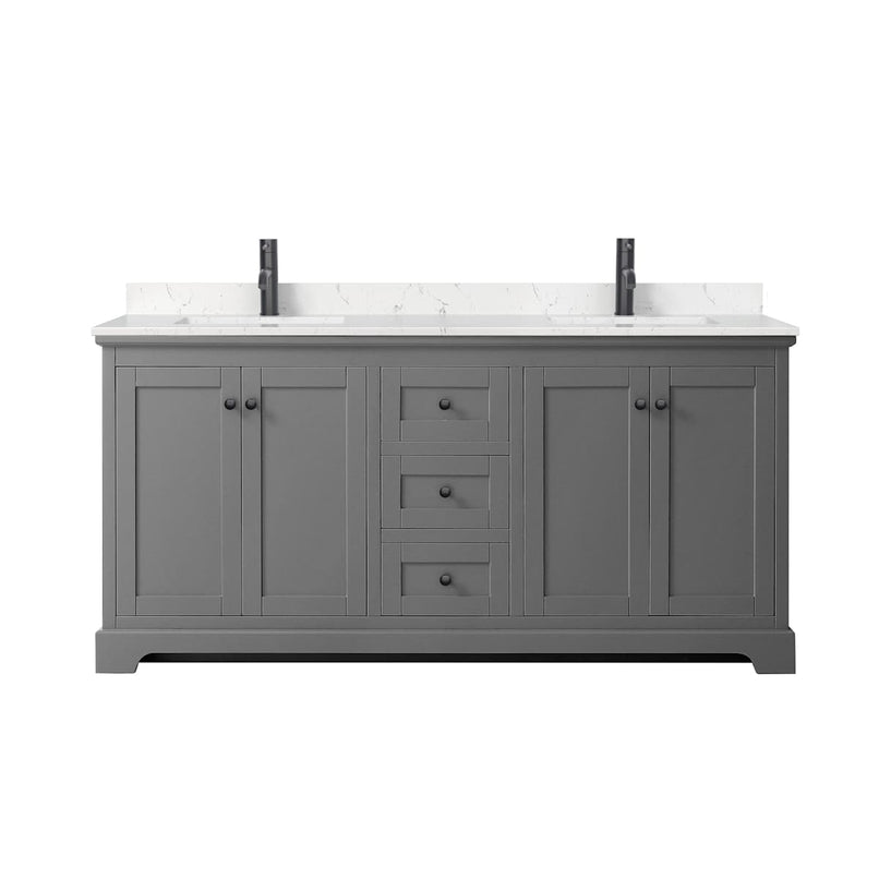 Avery 72" Free Standing Double Basin Vanity Set with Cabinet and Cultured Marble Vanity Top - image 15