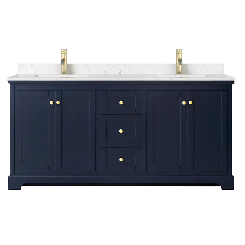 Avery 72" Free Standing Double Basin Vanity Set with Cabinet and Cultured Marble Vanity Top - image 17