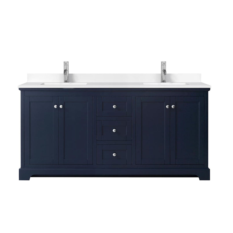Avery 72" Free Standing Double Basin Vanity Set with Cabinet and Cultured Marble Vanity Top - image 18